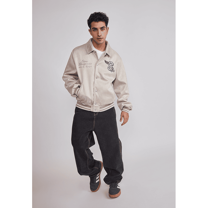 Chaqueta Hombre Efecto Parches Beige Sioux 2