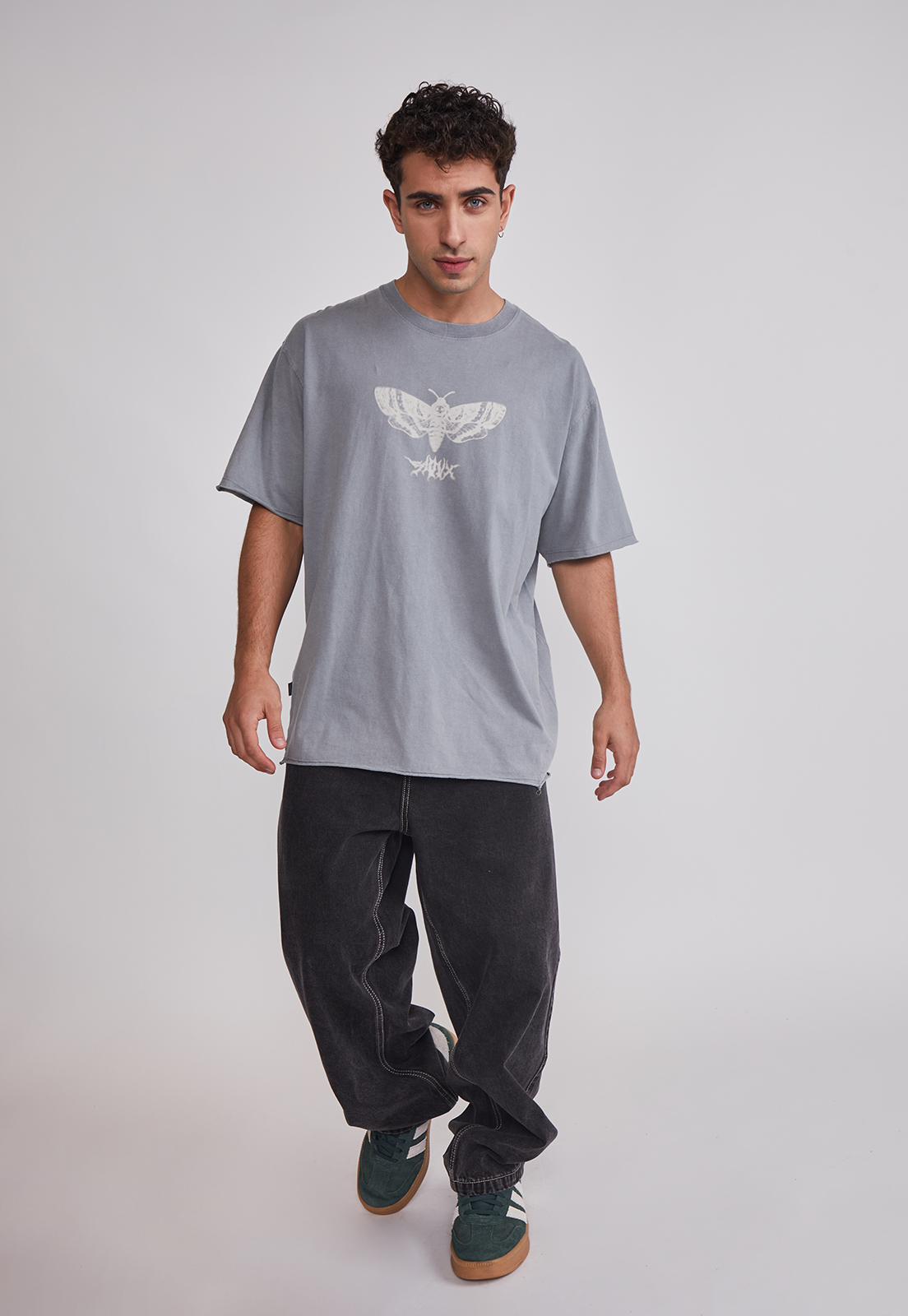 Polera Hombre Lavada Bicho Gris Sioux 3