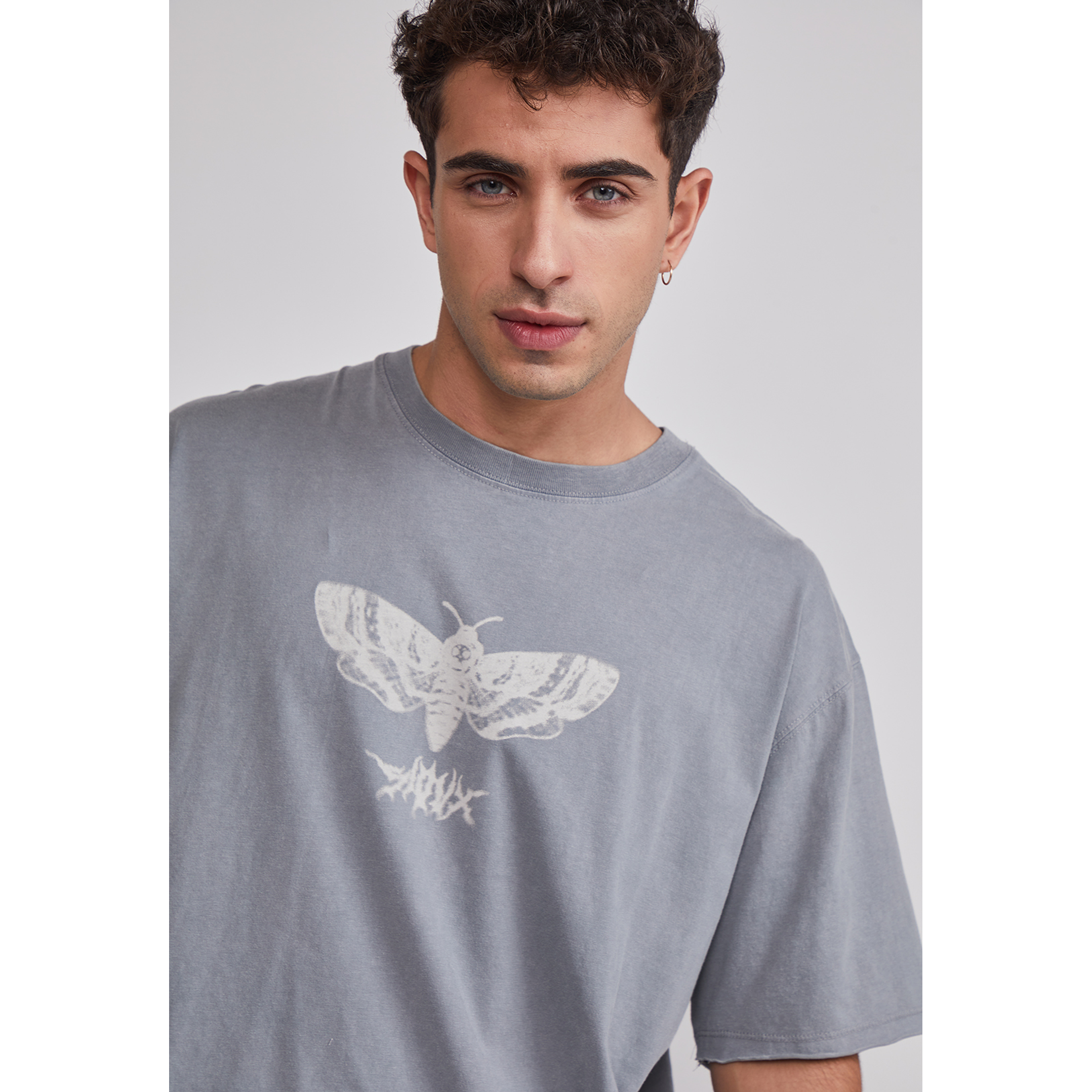 Polera Hombre Lavada Bicho Gris Sioux 3