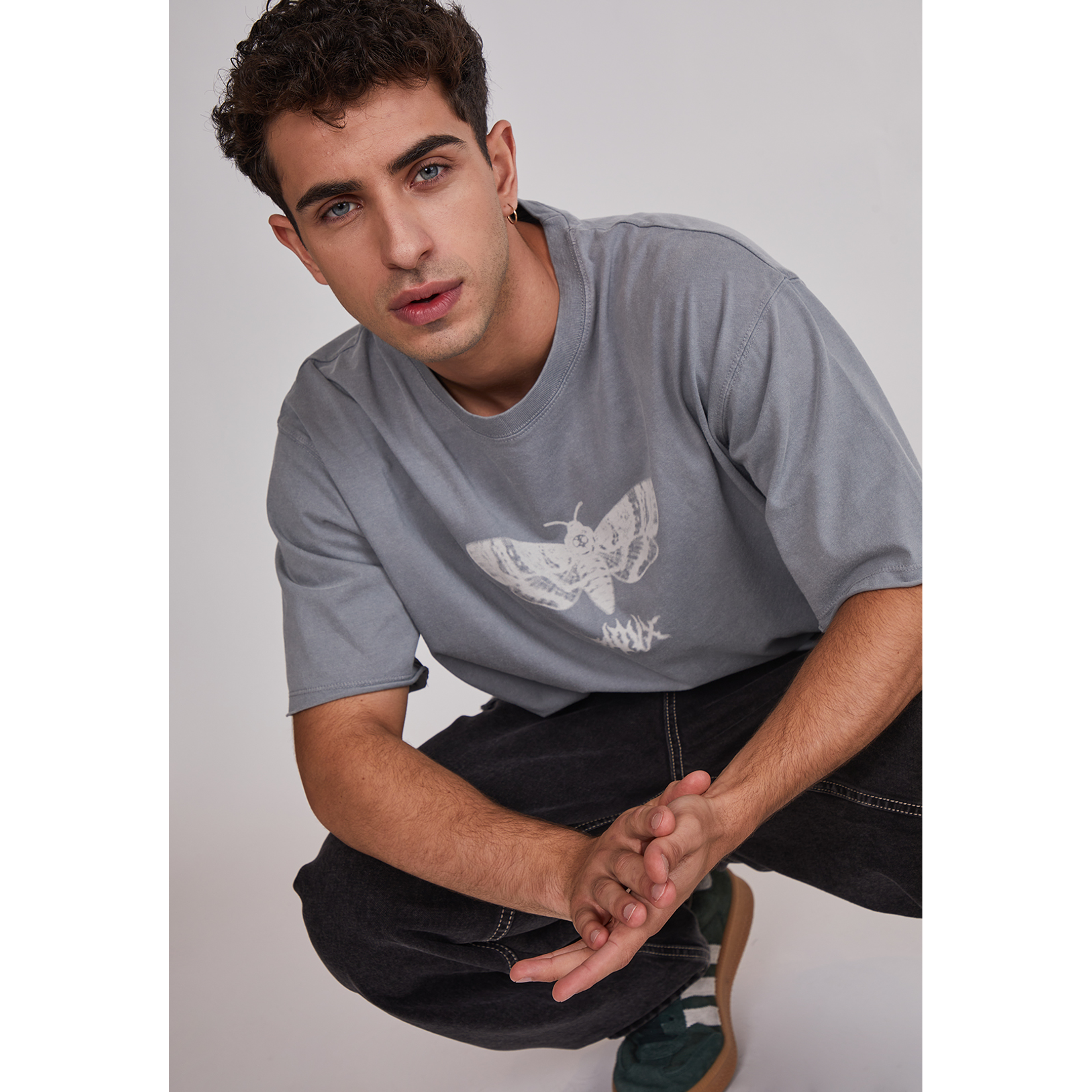 Polera Hombre Lavada Bicho Gris Sioux 4