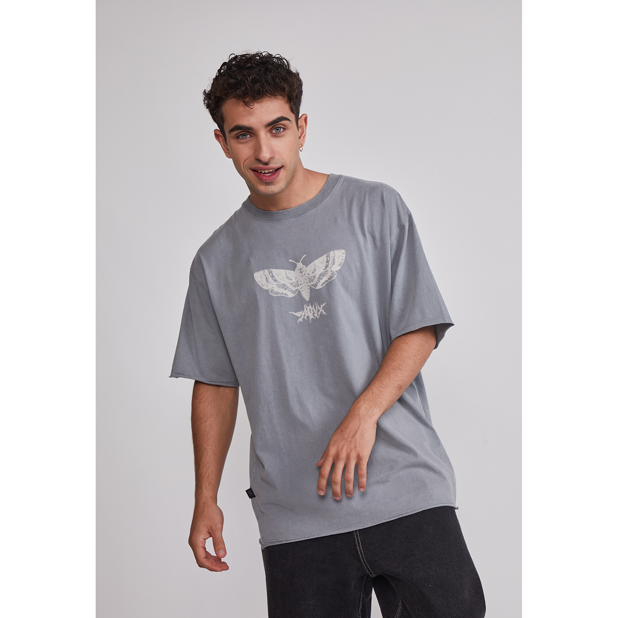 Polera Hombre Lavada Bicho Gris Sioux 1