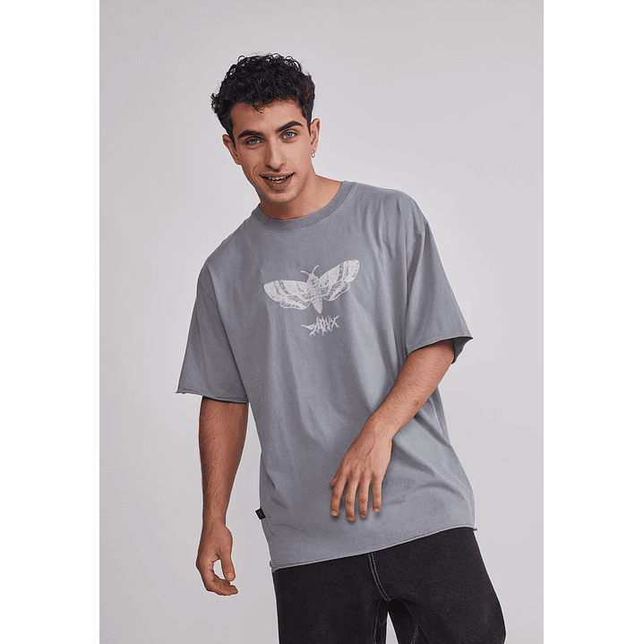 Polera Hombre Lavada Bicho Gris Sioux 1