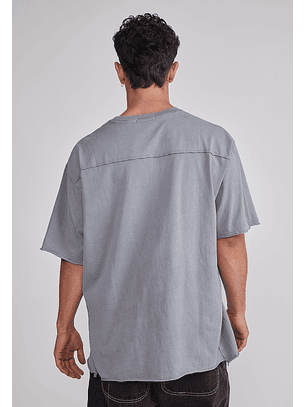 Polera Hombre Lavada Bicho Gris Sioux