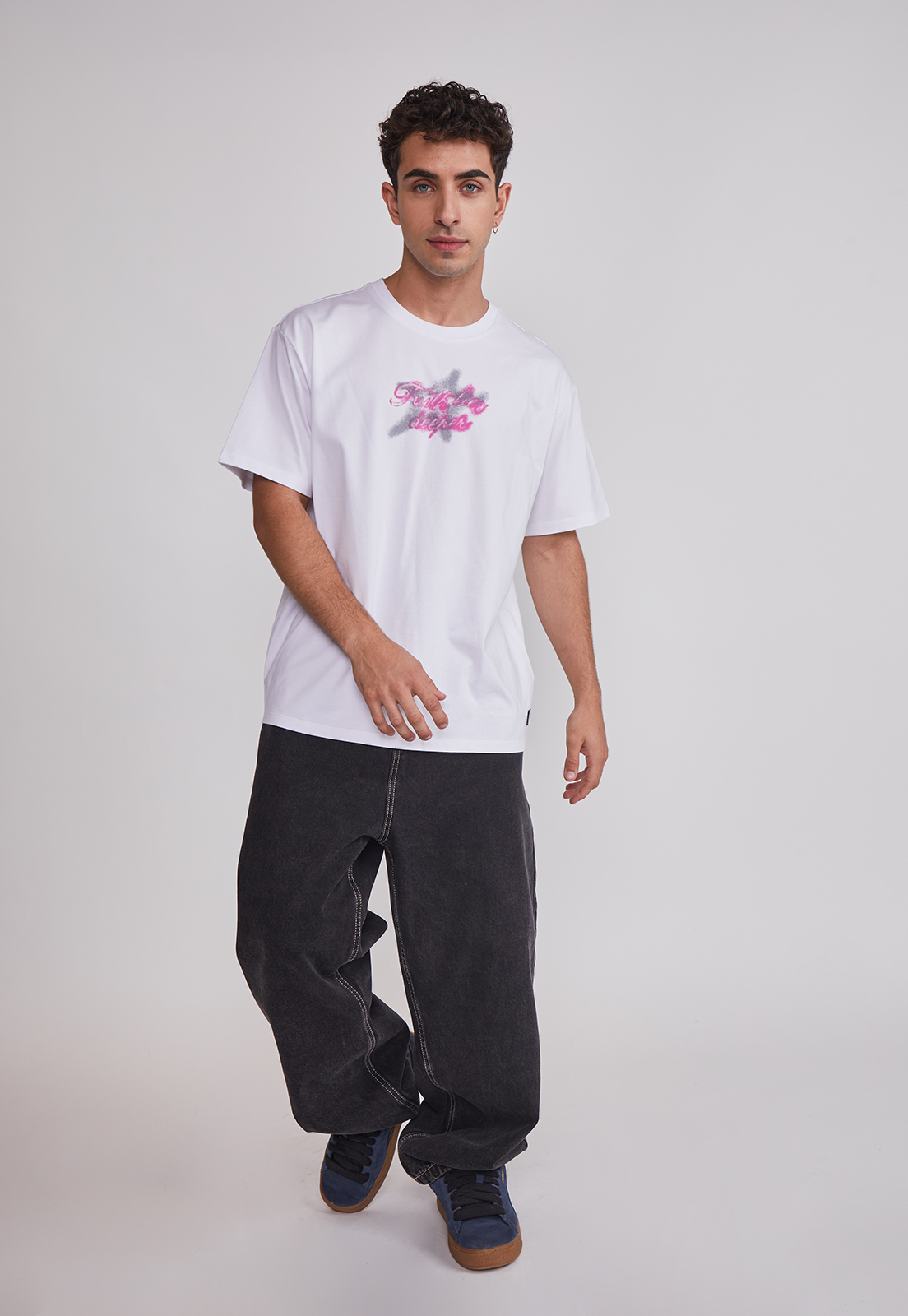 Polera Hombre Graffitti Blanco Sioux 3