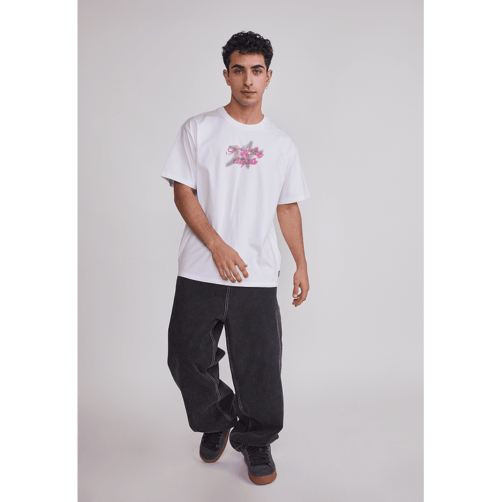 Polera Hombre Graffitti Blanco Sioux 2