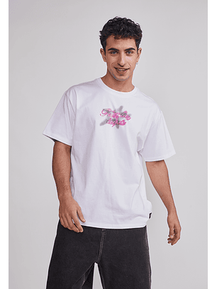 Polera Hombre Graffitti Blanco Sioux