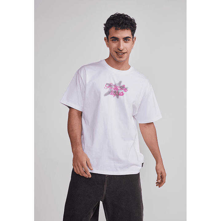 Polera Hombre Graffitti Blanco Sioux 1