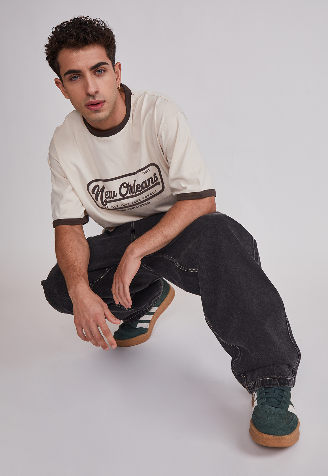 Jeans Hombre Baggy Cierre Negro Sioux 4