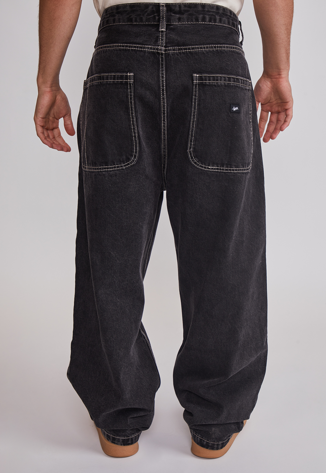 Jeans Hombre Baggy Cierre Negro Sioux 5