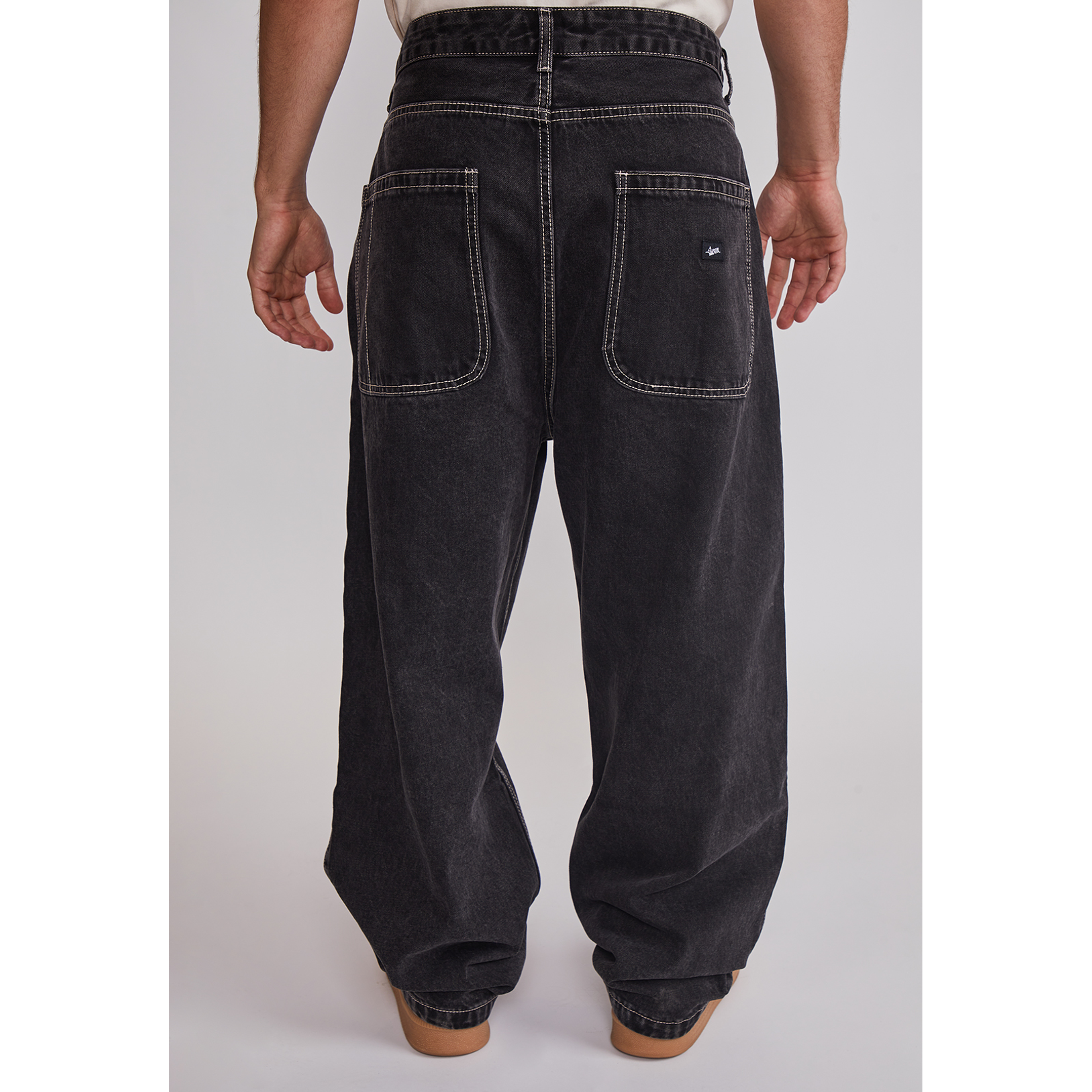 Jeans Hombre Baggy Cierre Negro Sioux 5