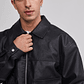 Chaqueta Hombre Eco Cuero Boxy Fit Negro Sioux - Miniatura 4