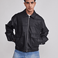 Chaqueta Hombre Eco Cuero Boxy Fit Negro Sioux - Miniatura 1