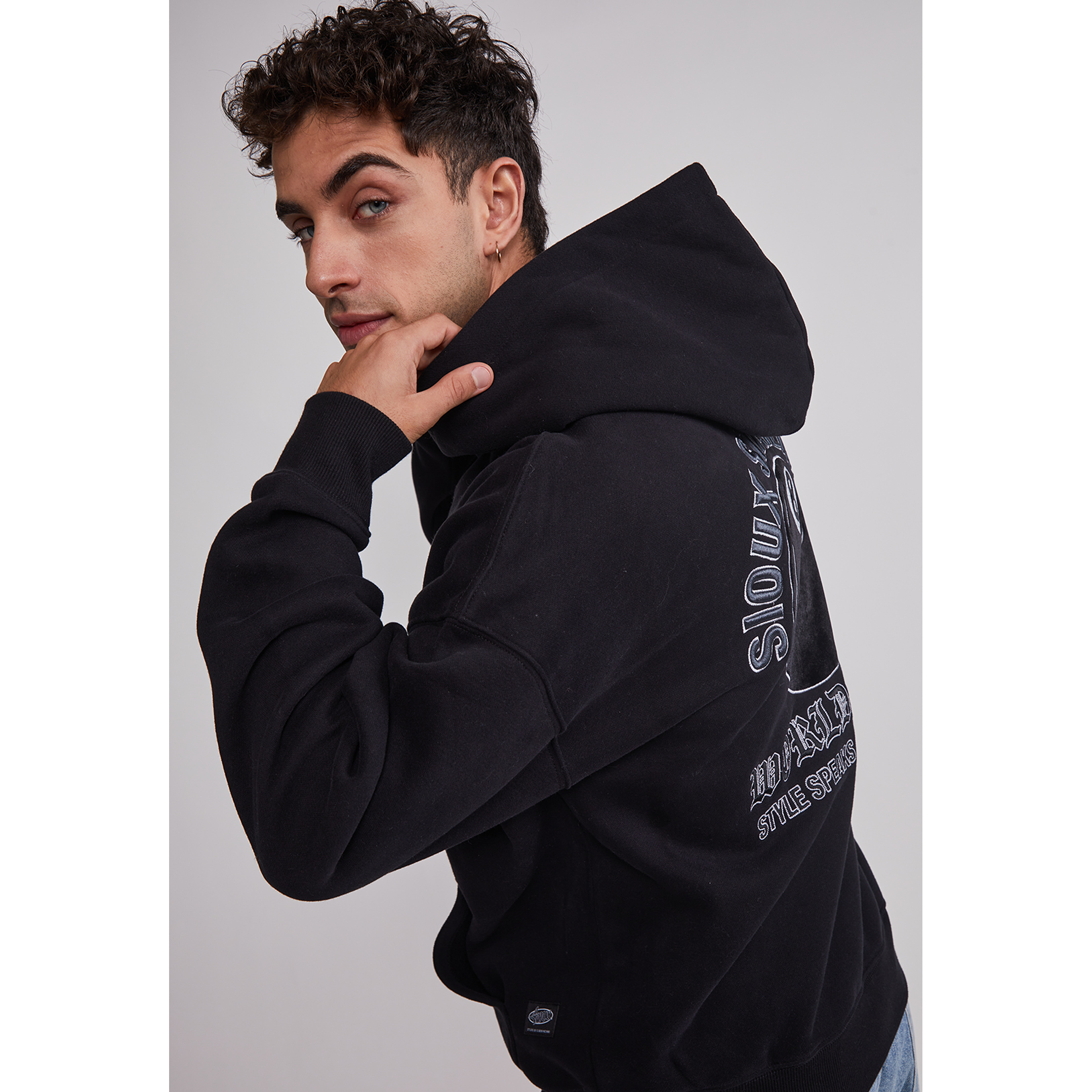 Polerón Hombre Animals Negro Sioux 3