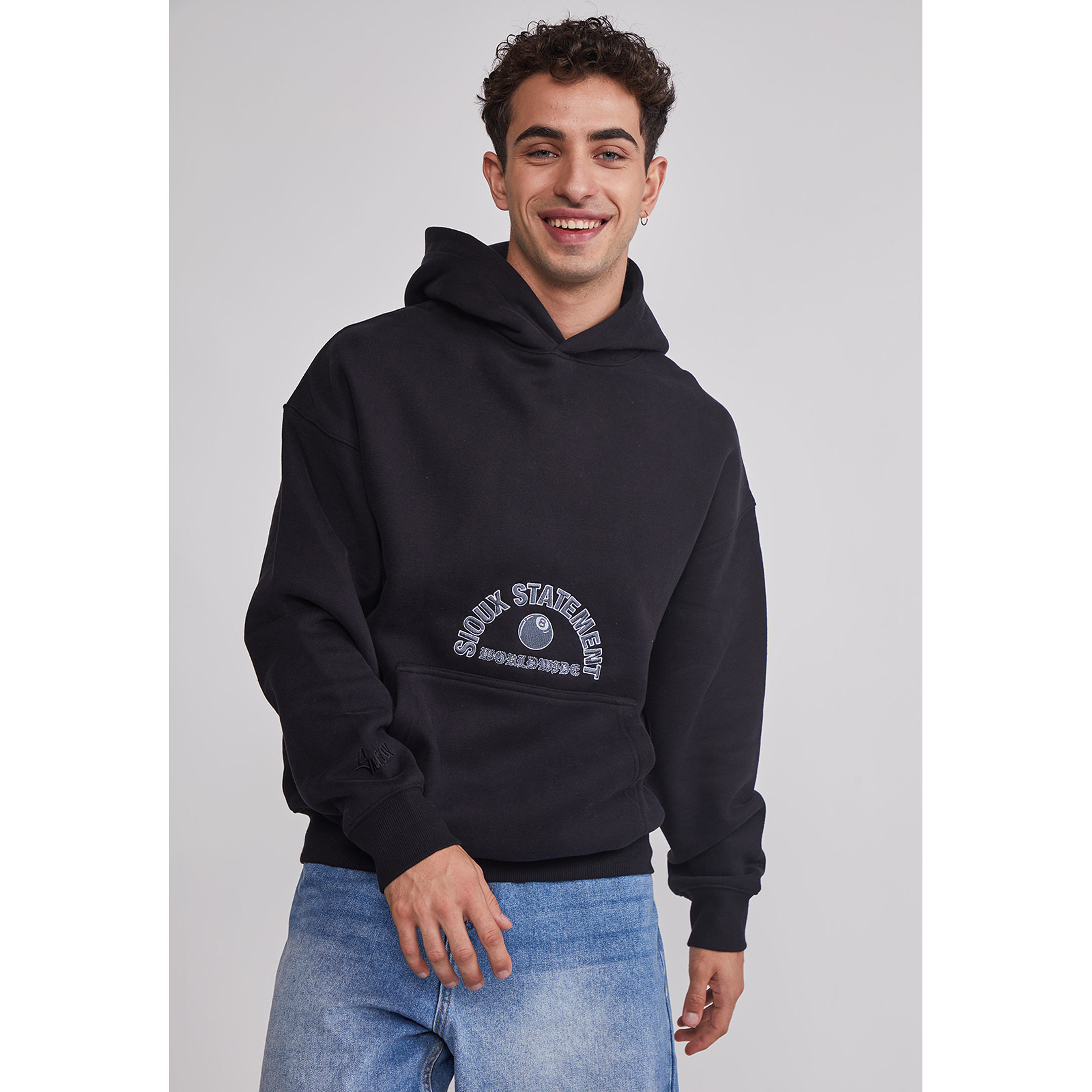 Polerón Hombre Animals Negro Sioux 1