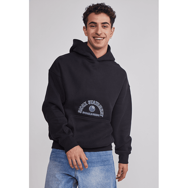 Polerón Hombre Animals Negro Sioux 1