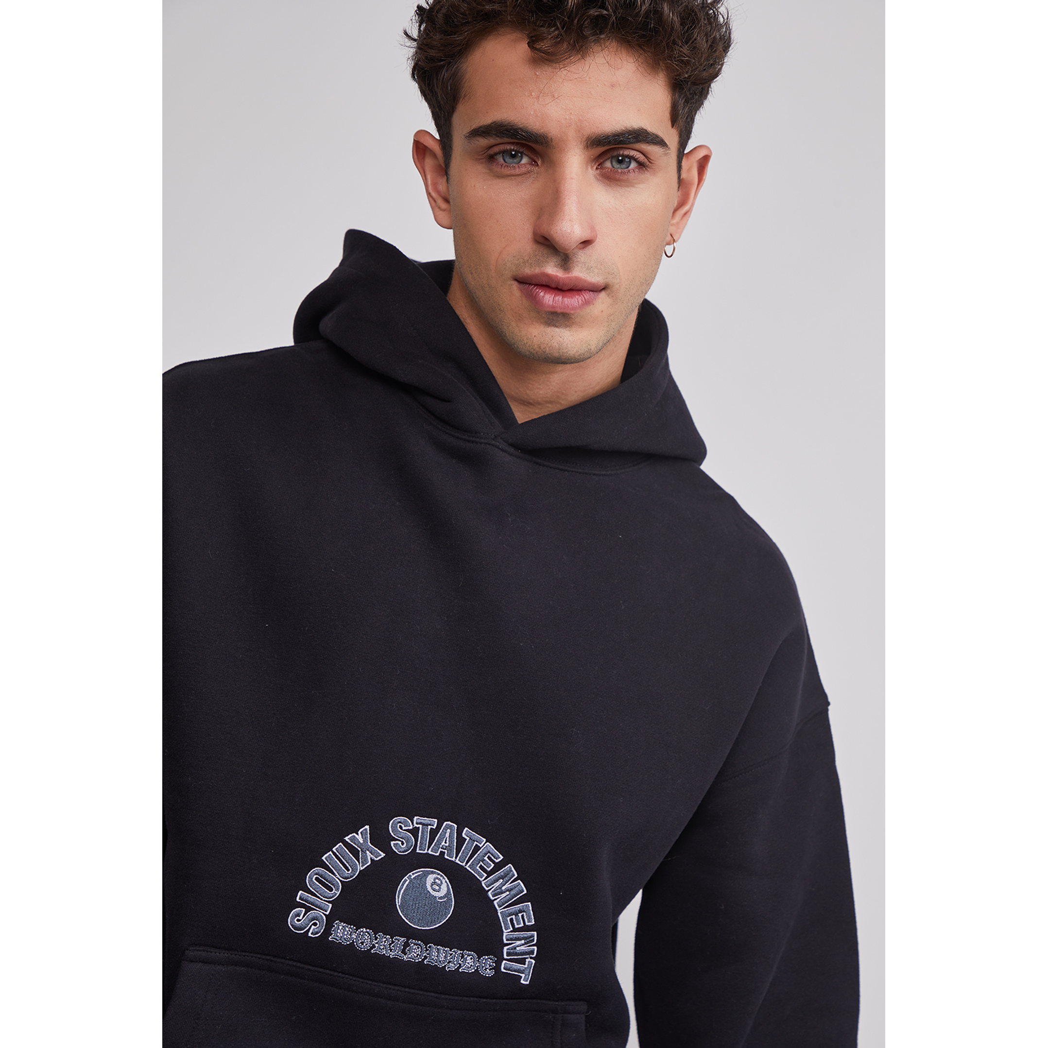 Polerón Hombre Animals Negro Sioux 4