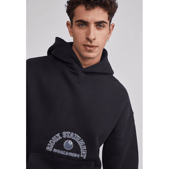 Polerón Hombre Animals Negro Sioux 4