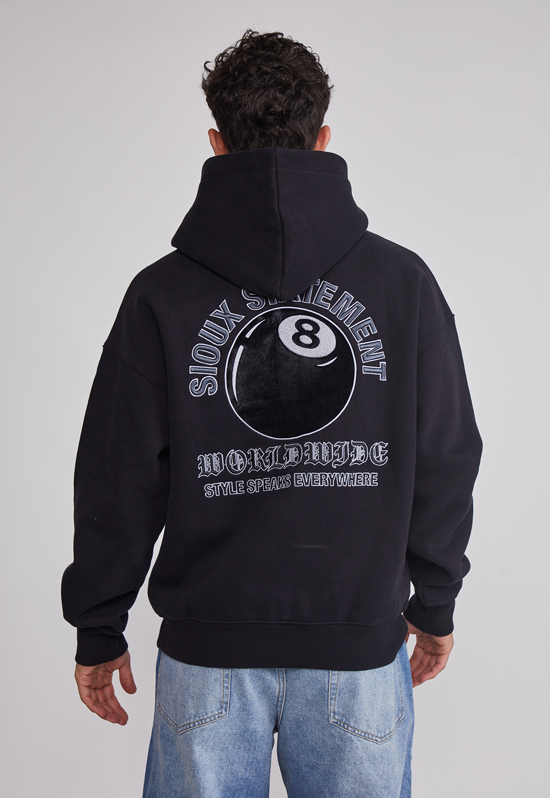 Polerón Hombre Animals Negro Sioux 2