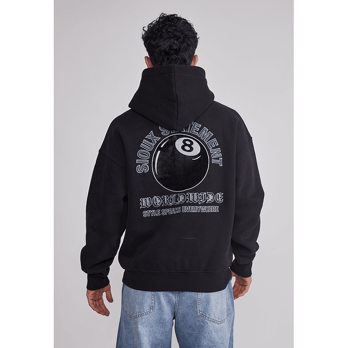 Polerón Hombre Animals Negro Sioux 5