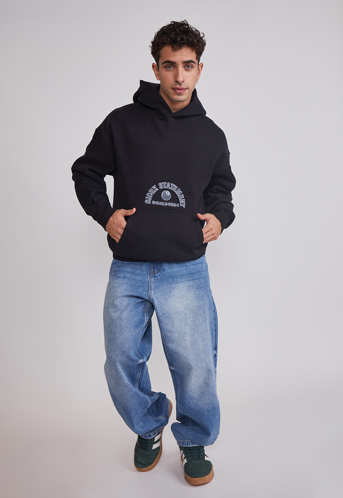 Polerón Hombre Animals Negro Sioux 3