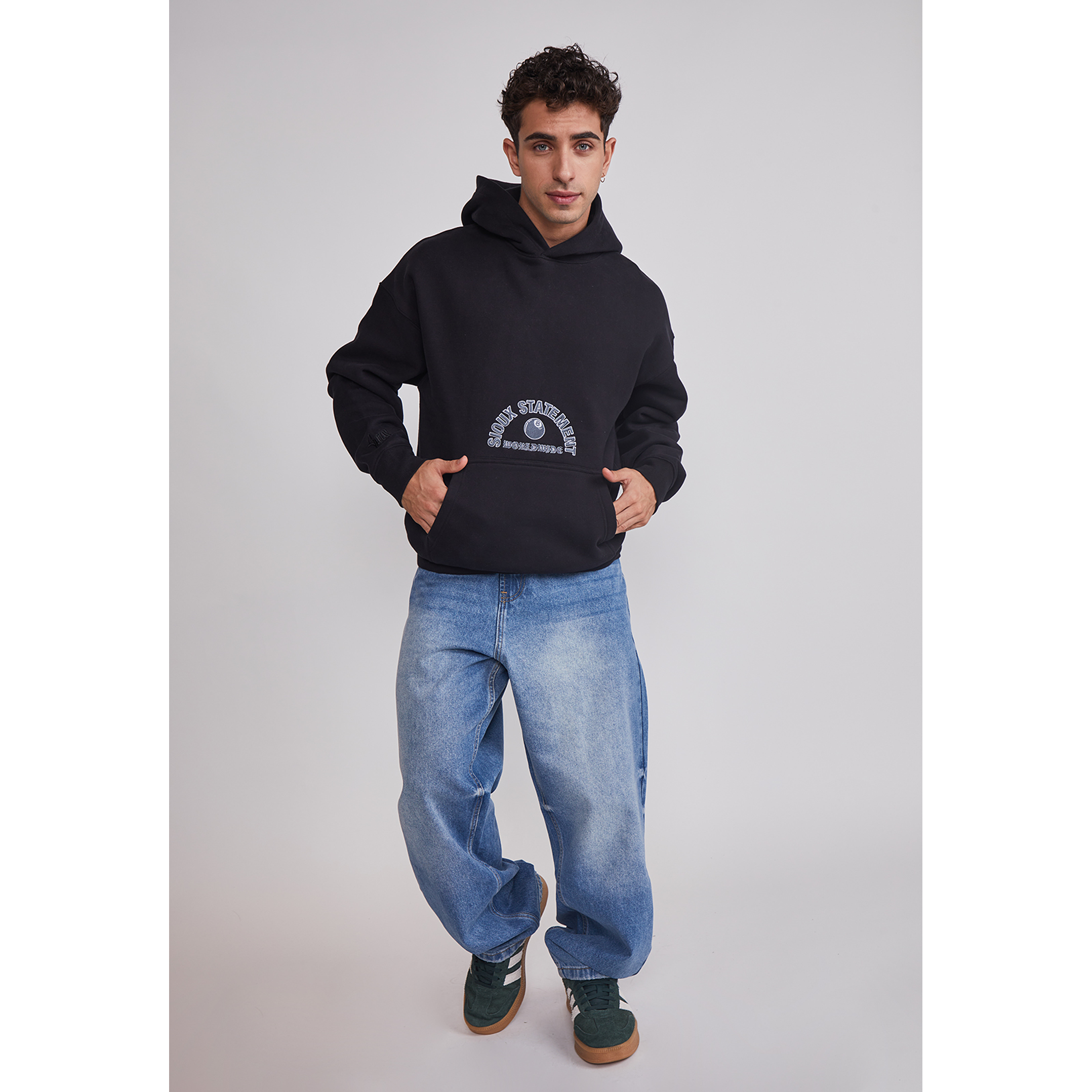 Polerón Hombre Animals Negro Sioux 2