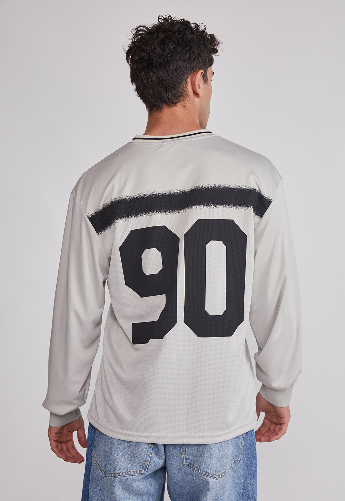 Polera Hombre Fútbol Retro Gris Sioux 2