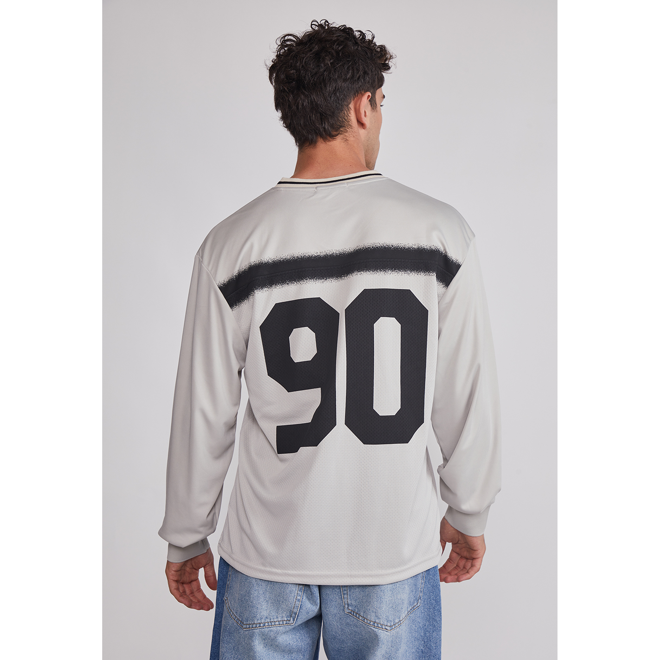 Polera Hombre Fútbol Retro Gris Sioux 5