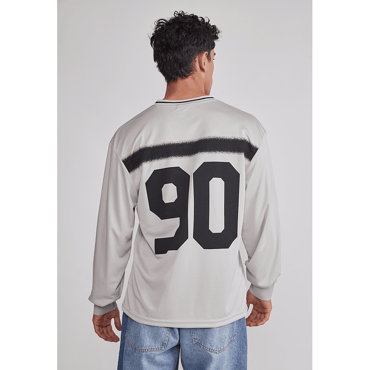 Polera Hombre Fútbol Retro Gris Sioux 5