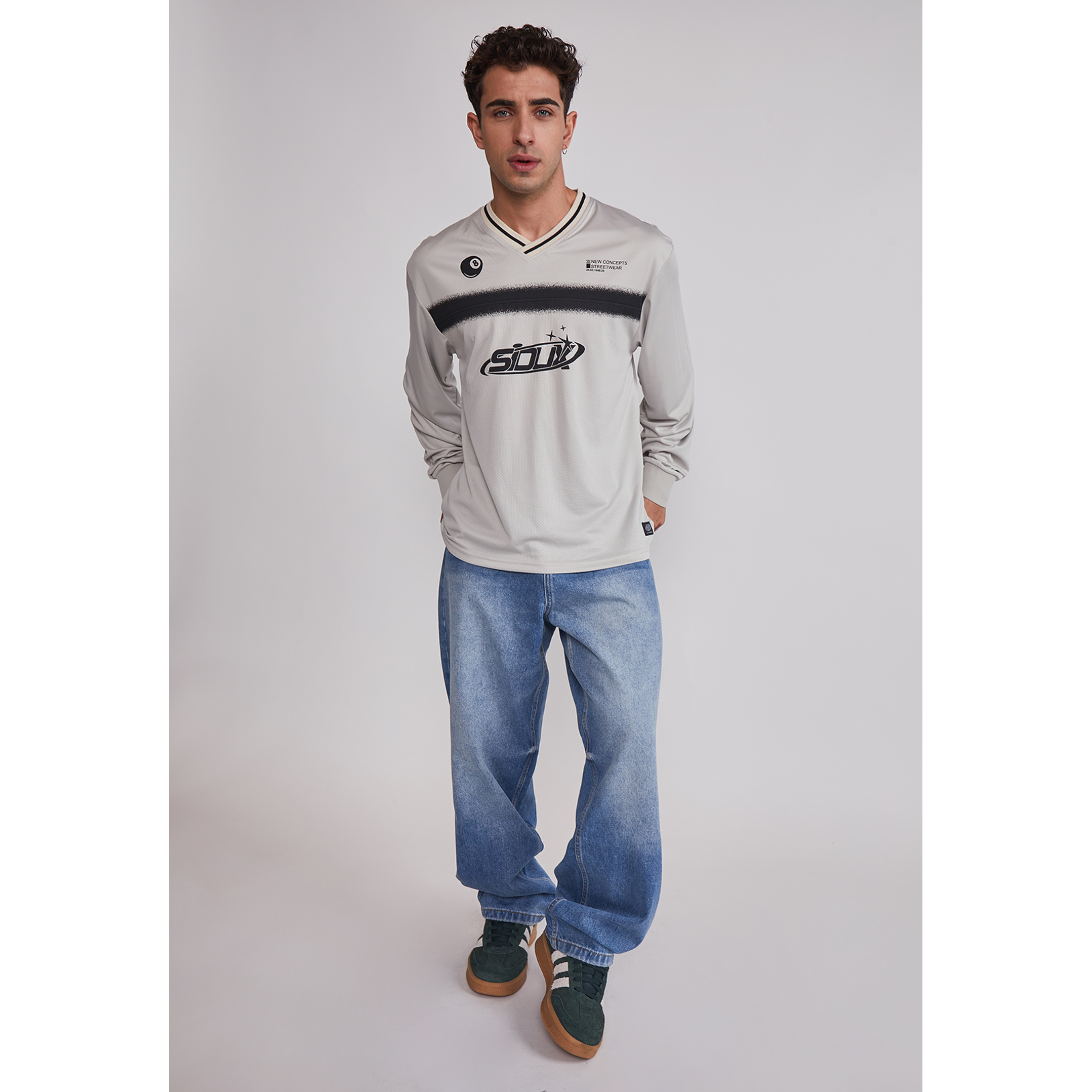 Polera Hombre Fútbol Retro Gris Sioux 2