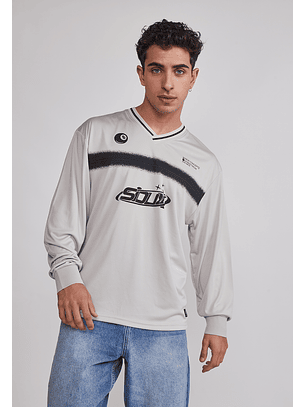 Polera Hombre Fútbol Retro Gris Sioux