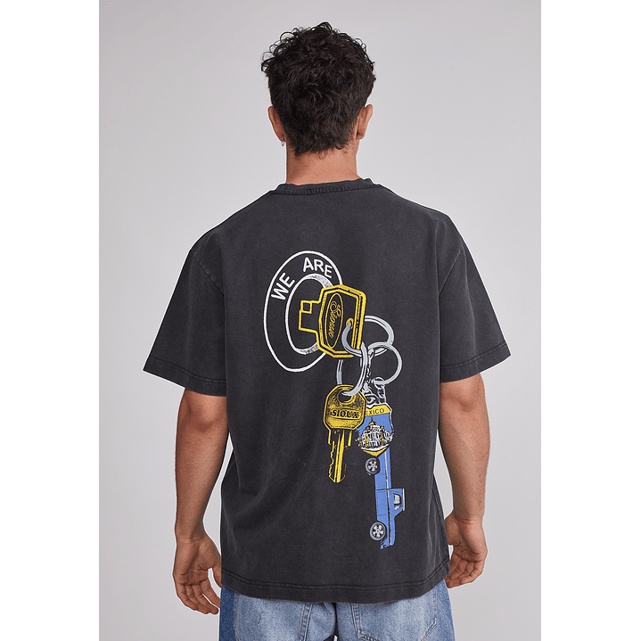 Polera Hombre Llaves Gris Sioux 5