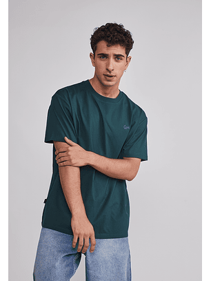 Polera Hombre Basic Lisa Verde Sioux