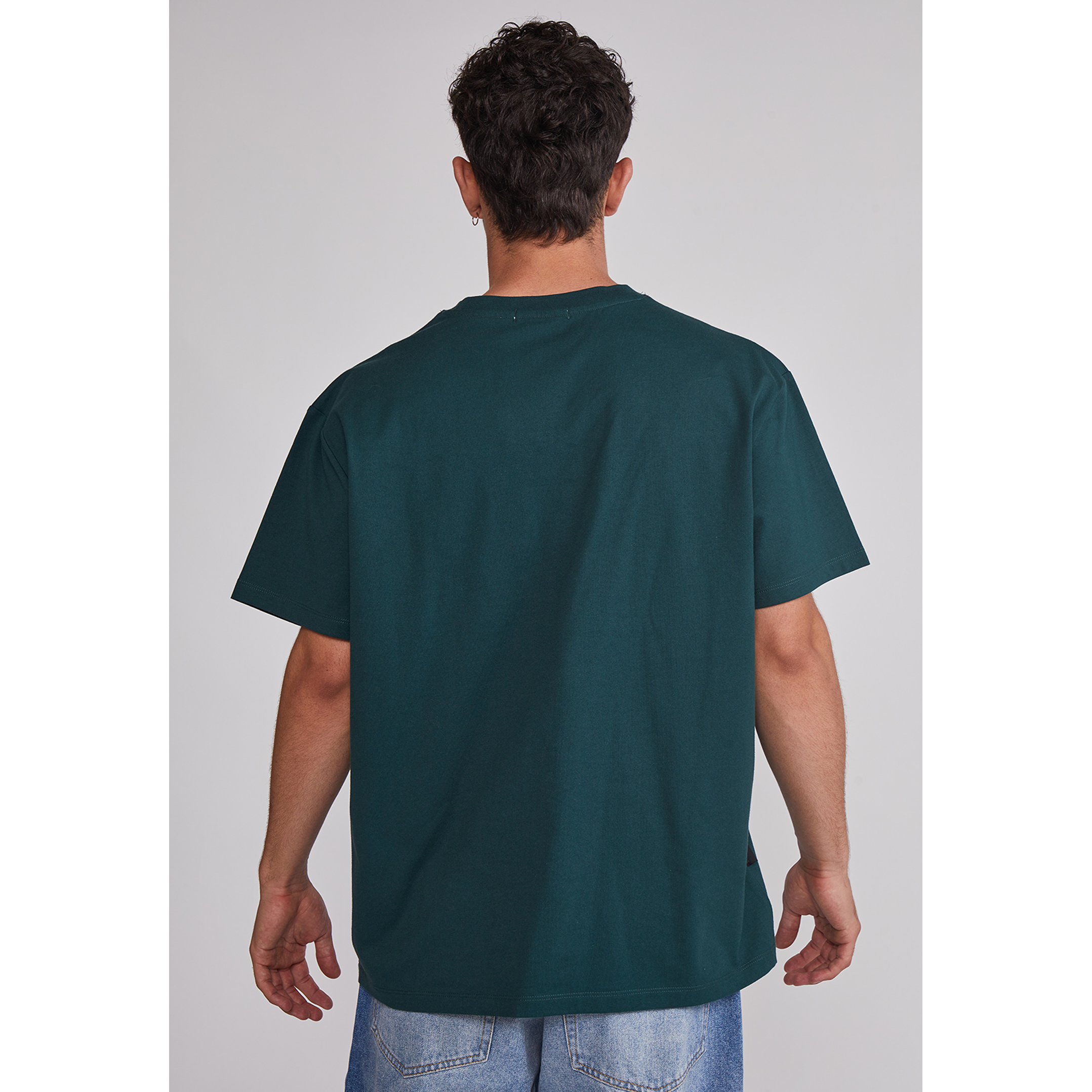 Polera Hombre Basic Lisa Verde Sioux 5