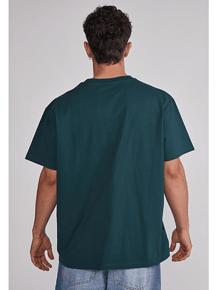 Polera Hombre Basic Lisa Verde Sioux