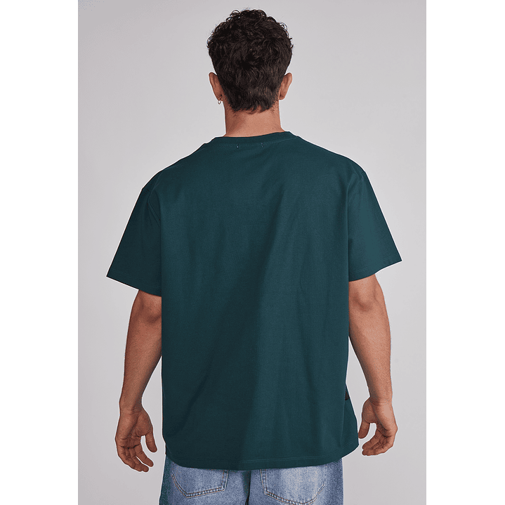 Polera Hombre Basic Lisa Verde Sioux 5