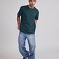 Polera Hombre Basic Lisa Verde Sioux - Miniatura 2