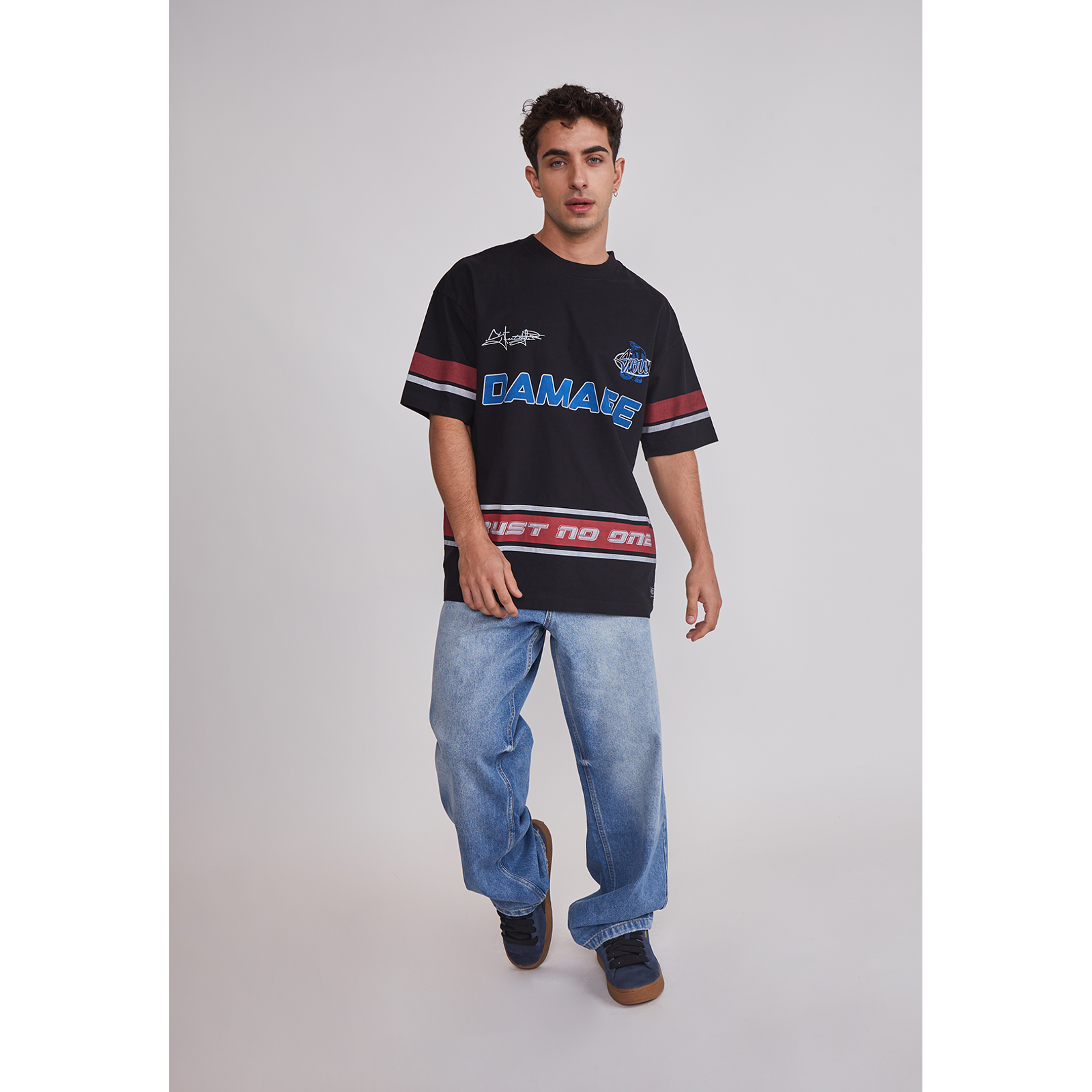 Polera Hombre Relaxed Serpiente Negro Sioux 3
