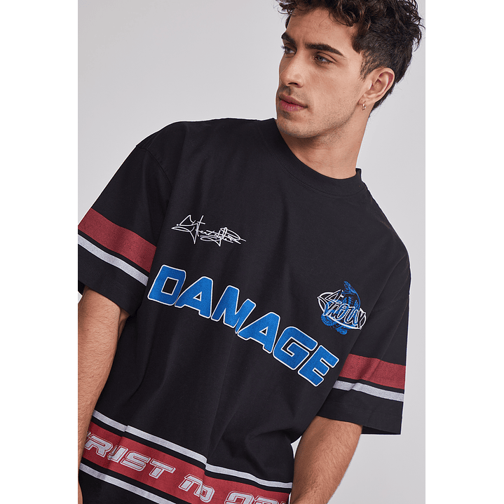 Polera Hombre Relaxed Serpiente Negro Sioux 4