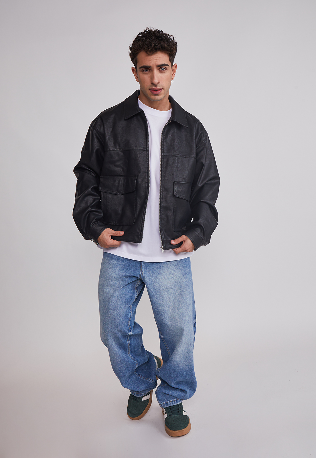 Jeans Hombre Baggy Cierre Azul Sioux 3