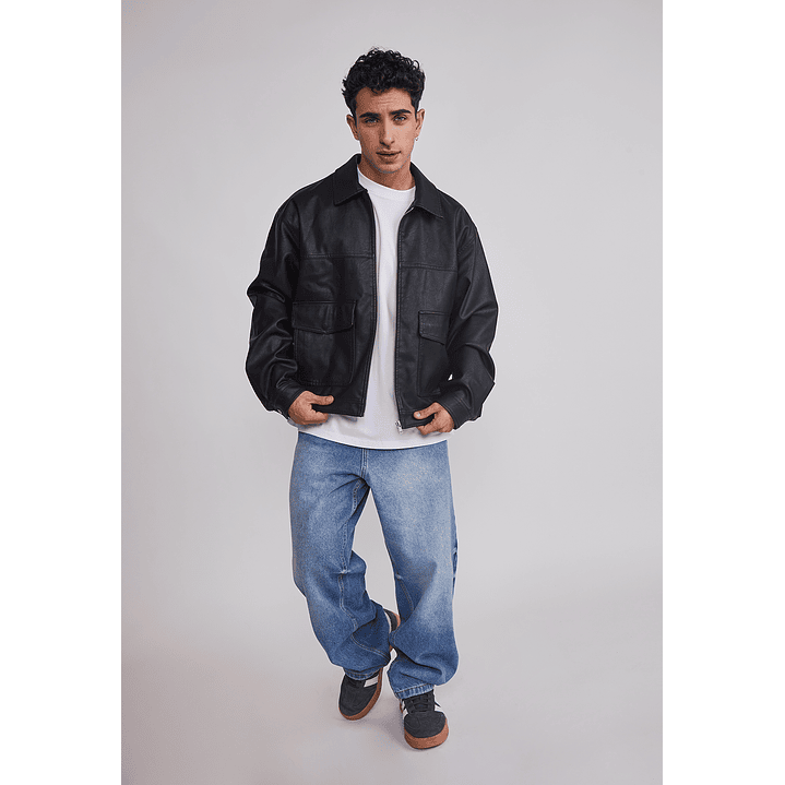 Jeans Hombre Baggy Cierre Azul Sioux 2