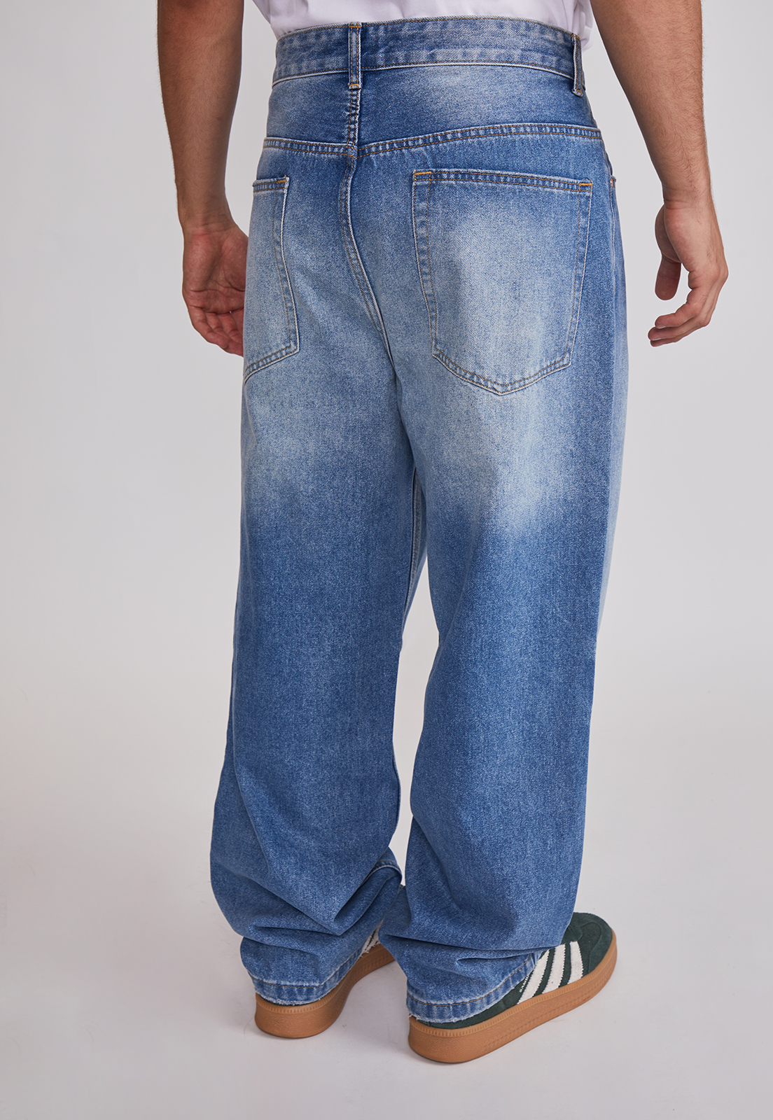 Jeans Hombre Baggy Cierre Azul Sioux 2