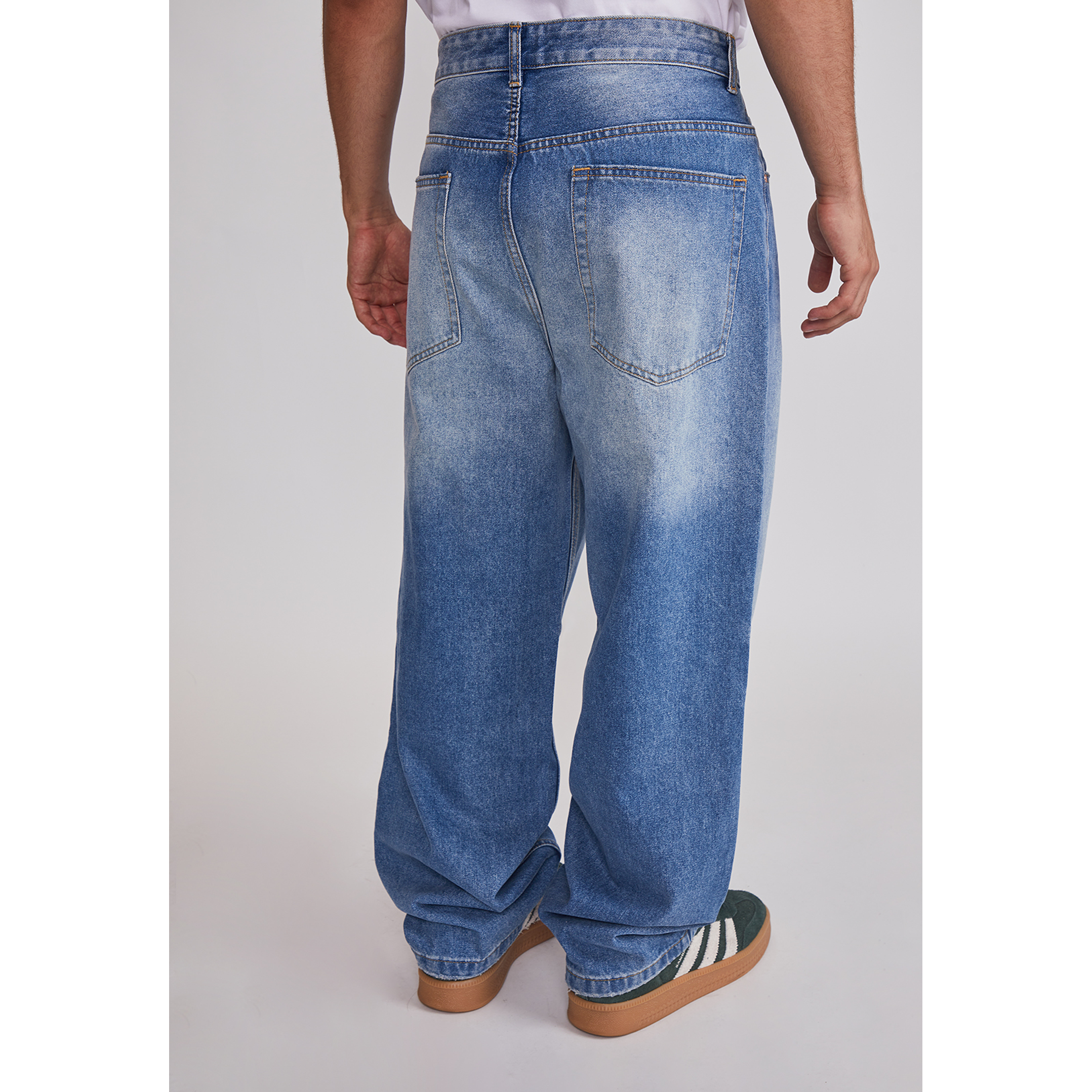 Jeans Hombre Baggy Cierre Azul Sioux 5