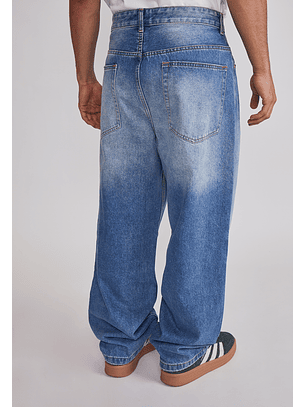 Jeans Hombre Baggy Cierre Azul Sioux