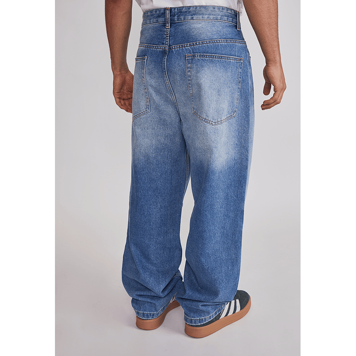 Jeans Hombre Baggy Cierre Azul Sioux 5