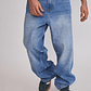 Jeans Hombre Baggy Cierre Azul Sioux - Miniatura 1