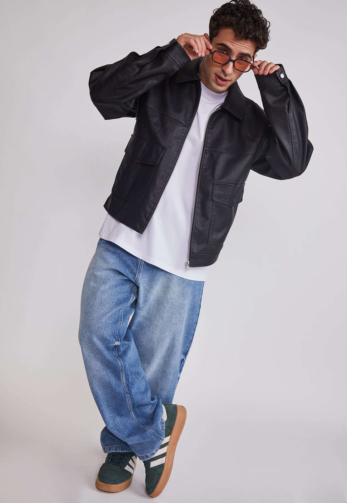 Jeans Hombre Baggy Cierre Azul Sioux 5