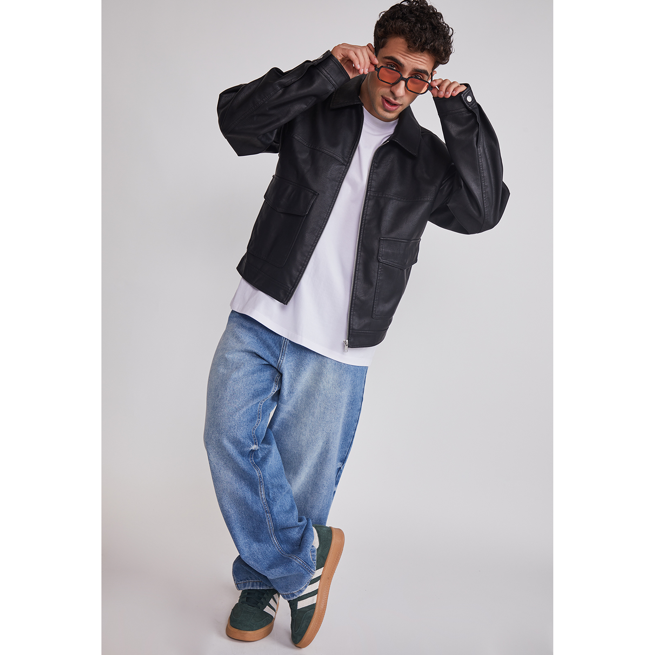 Jeans Hombre Baggy Cierre Azul Sioux 4