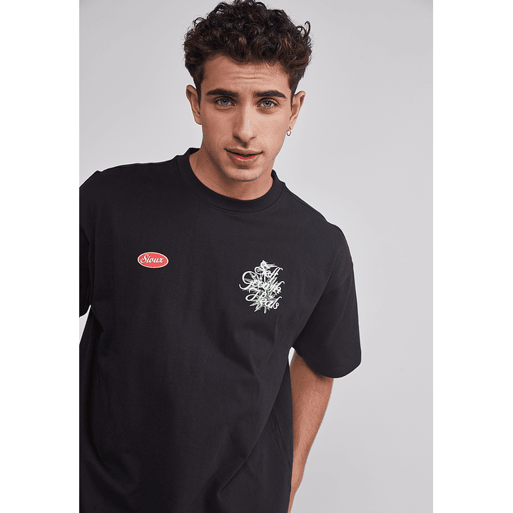 Polera Hombre 420 Negro Sioux 4