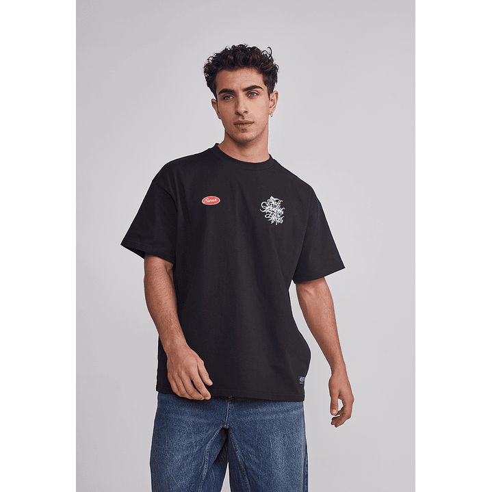 Polera Hombre 420 Negro Sioux 1