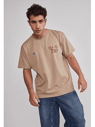 Polera Hombre Auto Garage Beige Sioux
